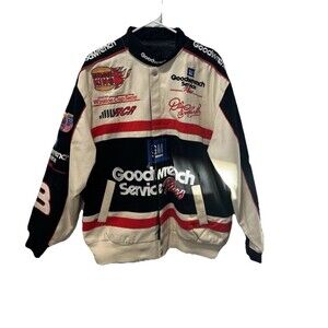 Vintage Dale Earnhardt Jeff Hamilton Jacket Nascar Racing Goodwrench Rare Sz L